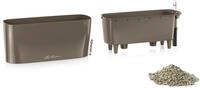 Lechuza&reg; Pflanzgef&auml;&szlig;e Delta 10 Taupe Hochgl&auml;nzend All-in-one