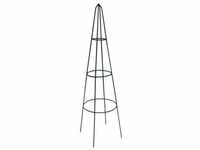 Trendline - Rosenpyramide 120 cm Spalier Metall Obelisk Rankgitter Rankturm