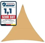 Casa Pura - Wasserabweisendes Sonnensegel Sand 3 X 3 X 3 M