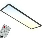 Led Panel 24w Schwarz Fernbedienung Cct Dimmbar Deckenleuchte Backlighteffekt