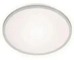 Brilo - Led Deckenleuchte Backlight 4000k Silber Metall-kunststoff &Oslash;28cm 15w Ner