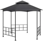 Pavillon Mit Seitenw&auml;nden 3,1x2,7 M Anthrazit Vidaxl