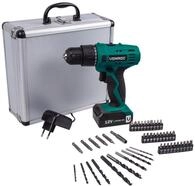 Akkubohrmaschine 12v &ndash; Li-ion &ndash; Inklusive Stabiler Aluminiumkoffer Mit 46