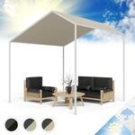 Blumfeldt Pergola, Metall Pavillon Mit Polyester Schr&auml;gdach, Sonnensegel Mit