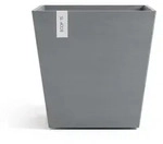 Ecopots Rotterdam 45 + Blumentopf Mit Wasserreservoir - L 43,6 Cm X B 43,6 Cm X H