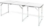 Vidaxl - Campingtisch Zusammenklappbar H&ouml;henverstellbar Aluminium 180 X 60 Cm