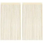 Vidaxl String Curtains 2 Pcs 100x250 Cm Cream