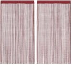 Fadenvorh&auml;nge 2 Stk. 100 X 250 Cm Burgunderrot Vidaxl