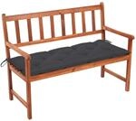 Vidaxl Garden Bench With Cushion 120 Cm Solid Acacia Wood (41448+314944)