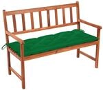 Vidaxl Garden Bench With Cushion 120 Cm Solid Acacia Wood (41448+314949)