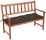 Vidaxl Gartenbank Mit Auflage 120 Cm Massivholz Akazie