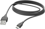 Hama - Usb-ladekabel Usb 2.0 Usb-a Stecker, Usb-micro-b Stecker 3.00 M Schwarz