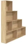B&uuml;cherregal/raumteiler Sonoma-eiche 155x24x160 Cm Holzwerkstoff Vidaxl