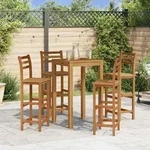 Barhocker 4 Stk. Massivholz Akazie - Vidaxl
