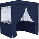 Profi-partyzelt Mit Seitenw&auml;nden 2&times;2m Blau 90 G/m2 - Vidaxl