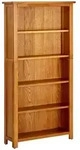 Vidaxl - B&uuml;cherregal 5 F&auml;cher 70x22x140 Cm Massivholz Eiche