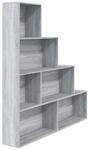 B&uuml;cherregal Grau Sonoma 155x24x160 Cm Vidaxl