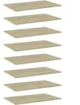 B&uuml;cherregal-bretter 8 Stk. Sonoma-eiche 80x50x1,5 Cm - Vidaxl