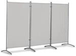 Leco - Sonnenschutz/ Windschutz Stellwand 3-teilig Mit Stahlrohrgestell,...