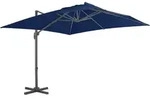 Ampelschirm Mit Aluminium-mast 3x3 Cm Azurblau - Vidaxl
