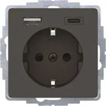 Berker Q.x Ssd Mit 1x Usb A/1x Usb C (48046086)