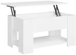 Couchtisch Wei&szlig; 79x49x41 Cm Holzwerkstoff - Vidaxl