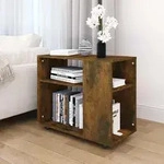 Vidaxl - Beistelltisch R&auml;uchereiche 70x35x55 Cm Holzwerkstoff