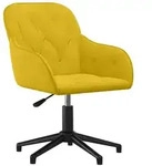 B&uuml;rostuhl Drehbar Gelb Samt - Vidaxl