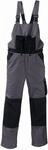 Canvas (320 G/m&sup2;) Latzhose Amazonas Grau/schwarz Gr&ouml;&szlig;e 64