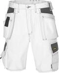 Texxor&reg; Canvas (270 G/m&sup2;) Shorts Bermuda Wei&szlig;/grau 65% Poly 35% Baumw 4344 Gr.42