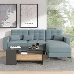 Vicco - Couchtisch Fabien, Goldkraft Eiche, 110 X 60 Cm