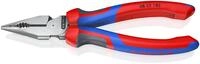 Knipex 08 22 185 Spitz-kombizange Mit Comfort-griffen Schwarz Atramentiert 185 Mm