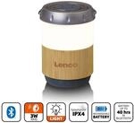 Lenco Btl-030 Tragbare Bambuslampe Bluetooth 3w