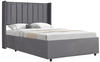 Polsterbett Savona 140x200 cm - Bett mit Stauraum, Lattenrost, Samt-Bezug -