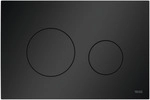 Tece - Loop Wc-bet&auml;tigungsplatte Kunststoff F&uuml;r Zweimengentechnik, Schwarz...
