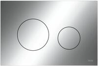 Loop Wc-bet&auml;tigungsplatte Kunststoff F&uuml;r Zweimengentechnik Chrom Gl&auml;nzend 9240921