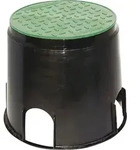 21036 Bodeneinbaudose Schwarz, Gr&uuml;n - Heitronic