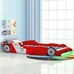 Kinderbett Mit Led Im Rennwagen-design 90 X 200 Cm Rot Vidaxl