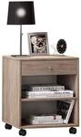 Holz Nachttisch Rolda Schublade Rollen