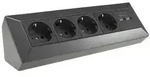 Steckdosenblock 4-fach Mit 2x Usb-a, Anthrazit