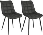 Esszimmerst&uuml;hle 2er Set, K&uuml;chenstuhl Wohnzimmerstuhl Mit R&uuml;ckenlehne, Polsterstuhl