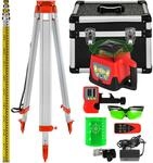 Professional Rotationslaser Max. Arbeitsbereich 500 M Gr&uuml;n, Linienlaser 360 Grad