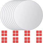 8-tlg. Spiegelfliesen-set Rund Glas Vidaxl