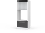 Mikrowellenschrank Fame-line, Anthrazit Hochglanz, 60 Cm Offen, Vicco