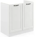 Sp&uuml;lenunterschrank R-line, Wei&szlig; Landhaus, 80 Cm Ohne Arbeitsplatte Vicco