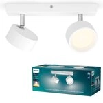 Philips Bracia Aufbauspot Mit 2 Lichtpunkten (wei&szlig;) - 2700k
