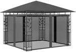 Pavillon Mit Moskitonetz 3x3x2,73 M Anthrazit 180 G/m2 - Vidaxl
