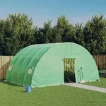 Gew&auml;chshaus Mit Stahlrahmen Gr&uuml;n 24 M2 6x4x2,85 M - Vidaxl