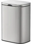 Wand-kosmetikeimer Sare Gl&auml;nzend 5 L, Easy Close Absenkautomatik, Silber Gl&auml;nzend,