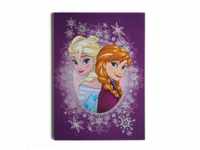 Disney Die Eiskönigin - Leinwandbild Elsa & Anna - 70x50 cm - Mehrfarbig